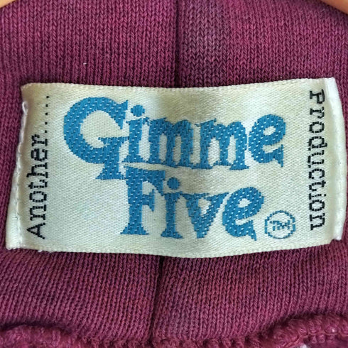 ギミーファイブ gimme five 90s UKエレクトロユニット プルオーバーパーカー メンズ