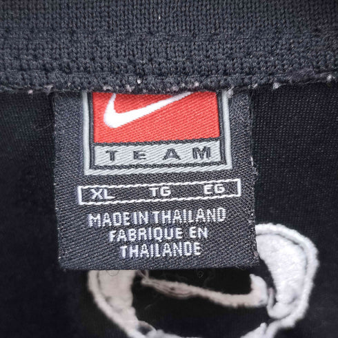 ナイキ NIKE 90S TEAMタグ スウッシュ 刺繍 サイドテープ ナイロン 異素材切替 トラックジャケット ジャージ メンズ import:XL
