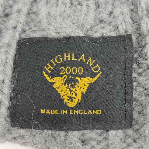 ハイランドトゥーサウザンド HIGHLAND2000 アルパカ混 アクリル ビーニー ケーブルニットキャップ メンズ