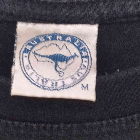 80-90s オーストラリアタグ ロゴプリント ショートスリーブクルーネックTシャツ メンズ import:M