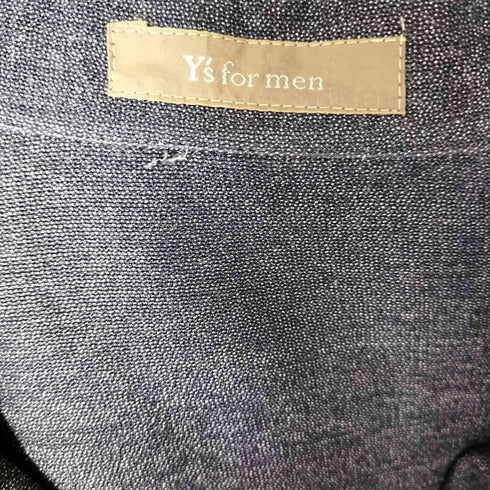 ワイズフォーメン Ys for men 90-00S 茶タグ サイドスリット レーヨン 開襟 オープンカラー L/S ロング シャツ メンズ