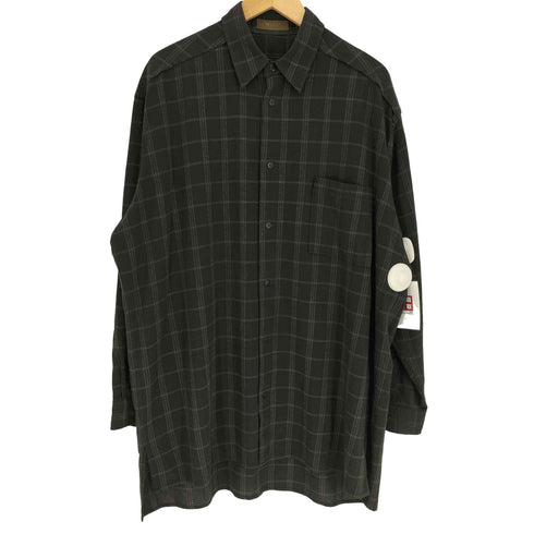 ワイズフォーメン Ys for men 90-00S 茶タグ アクリル コットン L/S チェック シャツ メンズ