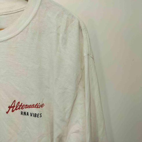 アールエヌエー RNA 両面プリント 袖プリント ロングスリーブクルーネックTシャツ レディース JPN:M