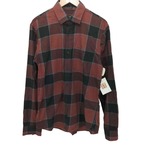 アルマーニエクスチェンジ ARMANI EXCHANGE チェック柄 レギュラーカラーシャツ メンズ M