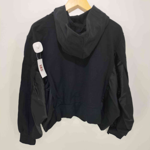ザラ ZARA ナイロン切替 ドッキング プルオーバーパーカー レディース import:L