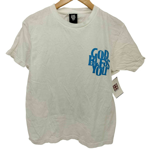 イグザンプル EXAMPLE GOD BLESS YOU コラボ 両面プリント ショートスリーブクルーネックTシャツ メンズ MEDIUM