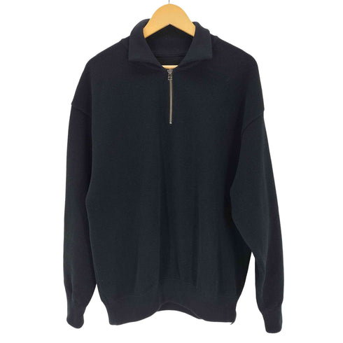 クレプスキュール crepuscule Moss Stitch Half Zip Polo メンズ JPN:3