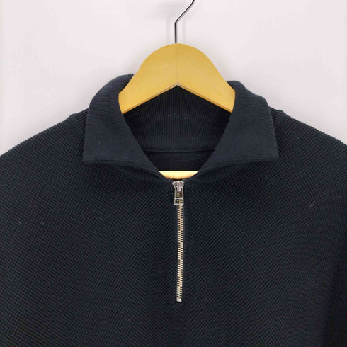 クレプスキュール crepuscule Moss Stitch Half Zip Polo メンズ JPN:3