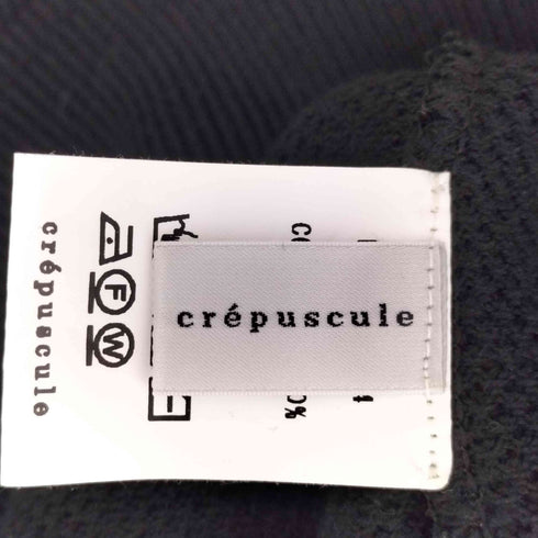 クレプスキュール crepuscule Moss Stitch Half Zip Polo メンズ JPN:3