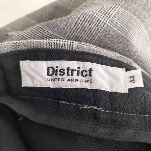 ディストリクトユナイテッドアローズ District UNITED ARROWS 2タックウールグレンチェックスラックス メンズ JPN:44