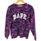 アベイシングエイプ A BATHING APE カモフラ クルーネックロゴスウェット メンズ JPN:L