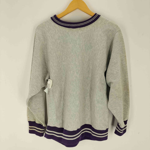 チャンピオン Champion USA製 刺繍タグ ロゴ刺繍クルーネックスウェット メンズ import:M