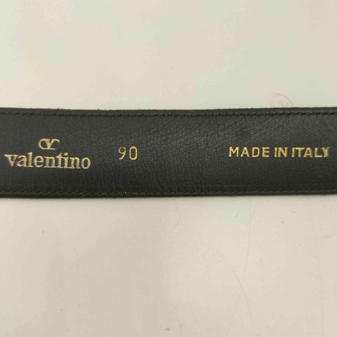 ヴァレンティノ Valentino MADE IN ITALY ロゴバックル レザーベルト メンズ