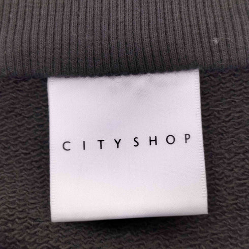 シティショップ CITYSHOP CITYSHOP COLLAR SWEAT TOP レディース FREE