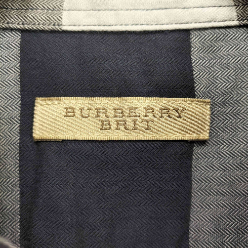 バーバリーブリット BURBERRY BRIT レギュラーカラーチェックL/Sシャツ メンズ JPN:XL