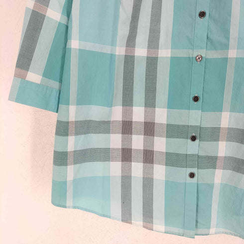 バーバリーロンドン BURBERRY LONDON チェック柄 エポレットシャツ レディース 44