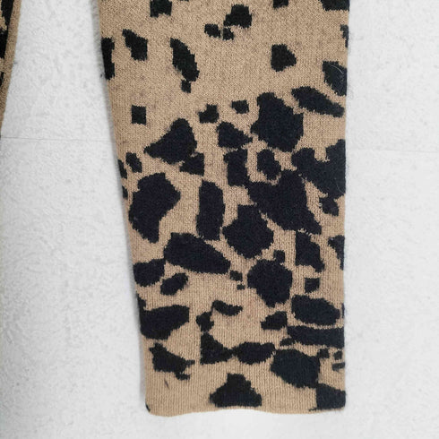 バーバリーロンドン BURBERRY LONDON 総柄 カシミヤ混 Vネックニット レディース JPN:S
