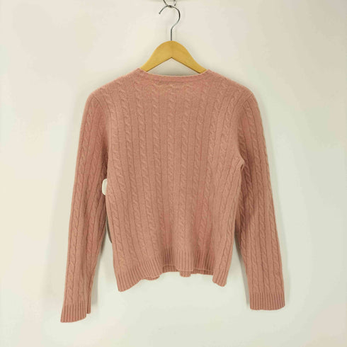 ローレンラルフローレン LAUREN RALPH LAUREN LRLロゴ 刺繍 カシミヤケーブルニット レディース import:L