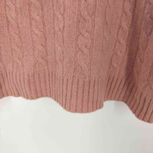 ローレンラルフローレン LAUREN RALPH LAUREN LRLロゴ 刺繍 カシミヤケーブルニット レディース import:L