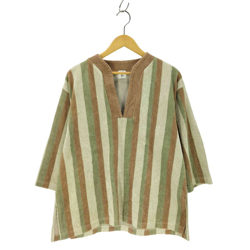ロクビューティーアンドユースユナイテッドアローズ 6 BEAUTY & YOUTH UNITED ARROWS COTTON PILE STRIPE PULLOVER カットソー レディース