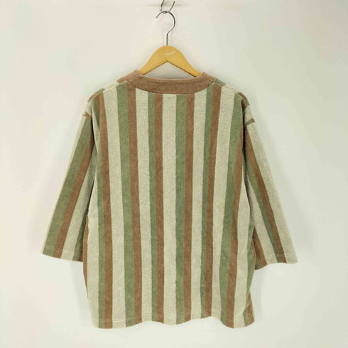 ロクビューティーアンドユースユナイテッドアローズ 6 BEAUTY & YOUTH UNITED ARROWS COTTON PILE STRIPE PULLOVER カットソー レディース
