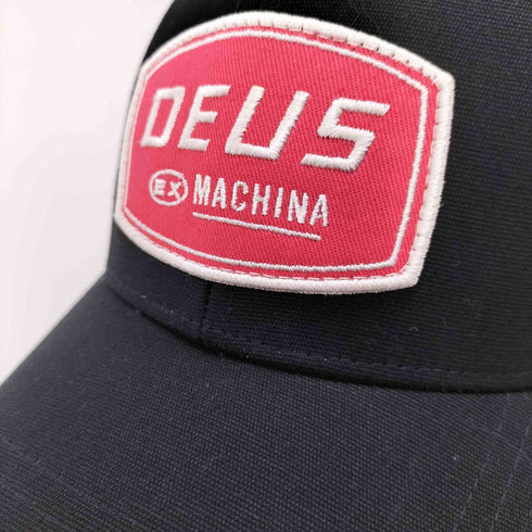 デウス DEUS ワッペンロゴ刺繍 トラッカーキャップ メンズ
