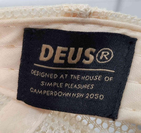デウス DEUS ワッペンロゴ刺繍 トラッカーキャップ メンズ