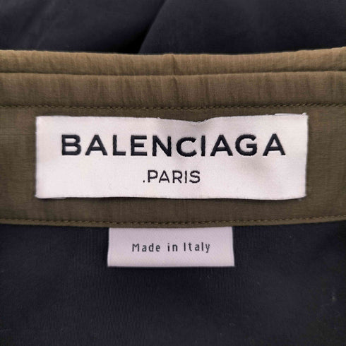 バレンシアガ BALENCIAGA バイカラー ナイロン切替 レギュラーカラーシャツ メンズ 37