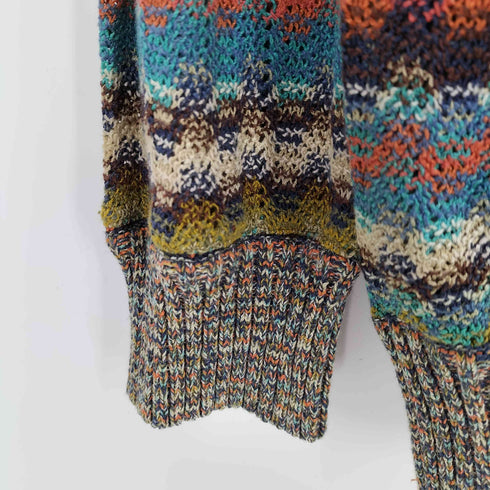 ミッソーニ MISSONI イタリア製 カラフルシアーカーディガン レディース