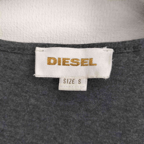 ディーゼル DIESEL フロント ラメ ドット デザイン Uネック ロングカットソー ミニワンピ Y2K レディース import:S