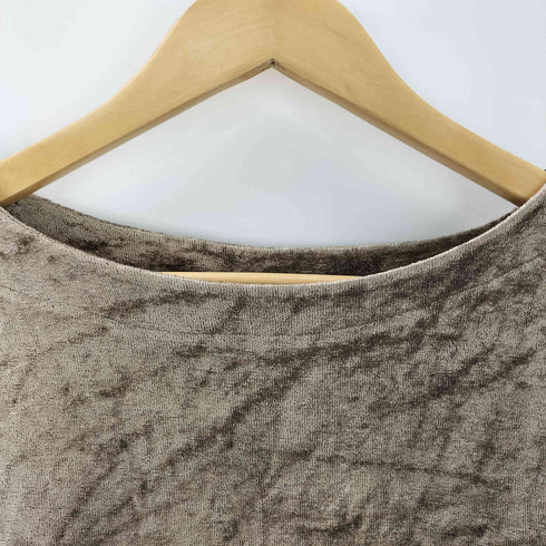 エムエムシックスメゾンマルタンマルジェラ MM6 Maison Martin Margiela ここのえタグ ショルダージップ ベロアワンピース レディース M