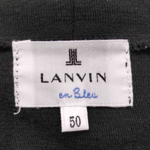 ランバンオンブルー LANVIN en Bleu ウール混ハイネックカットデザインニット メンズ 50