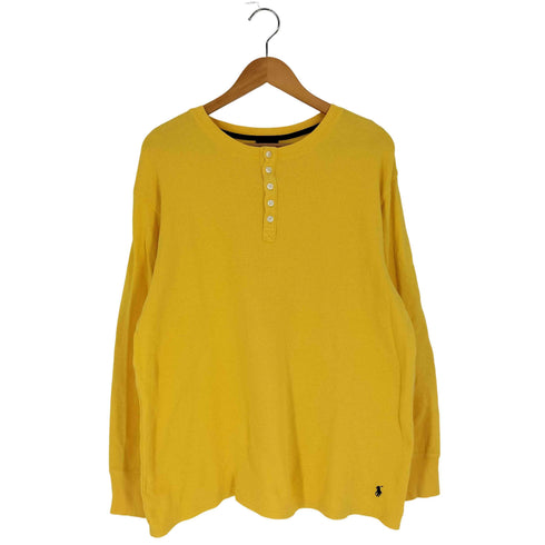 ポロラルフローレン POLO RALPH LAUREN SLEEPWEAR ポニー刺繍 ヘンリーネック サーマル ロングスリーブTシャツ メンズ import:XL