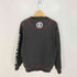 SEVEN ZERO ONE 00s Y2K クラックプリント スカル クルーネックスウェット メンズ import:L