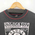 SEVEN ZERO ONE 00s Y2K クラックプリント スカル クルーネックスウェット メンズ import:L