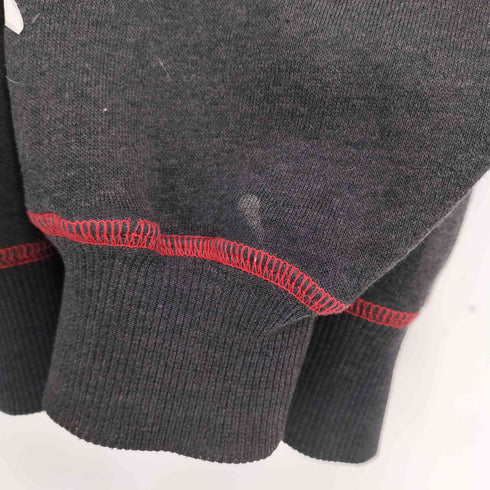 SEVEN ZERO ONE 00s Y2K クラックプリント スカル クルーネックスウェット メンズ import:L
