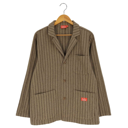 クックマン COOKMAN LAB.JACKET WOOL MIX STRIPE ラボジャケット ウールミックス ストライプ メンズ JPN:M