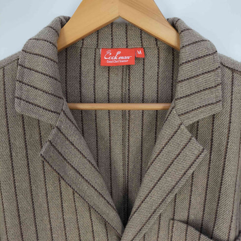 クックマン COOKMAN LAB.JACKET WOOL MIX STRIPE ラボジャケット ウールミックス ストライプ メンズ JPN:M