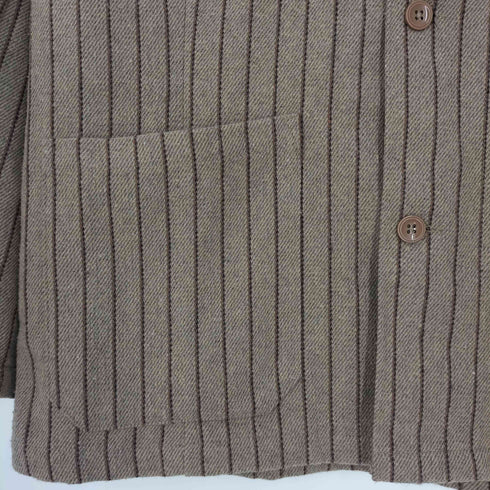 クックマン COOKMAN LAB.JACKET WOOL MIX STRIPE ラボジャケット ウールミックス ストライプ メンズ JPN:M