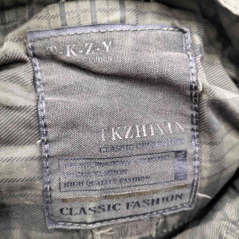 TKZHIYIN チェックミリタリージャケット Y2K メンズ JPN:XL