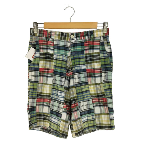 クリーブ CLEVE チェック パッチワーク ショーツ ショートパンツ メンズ 30