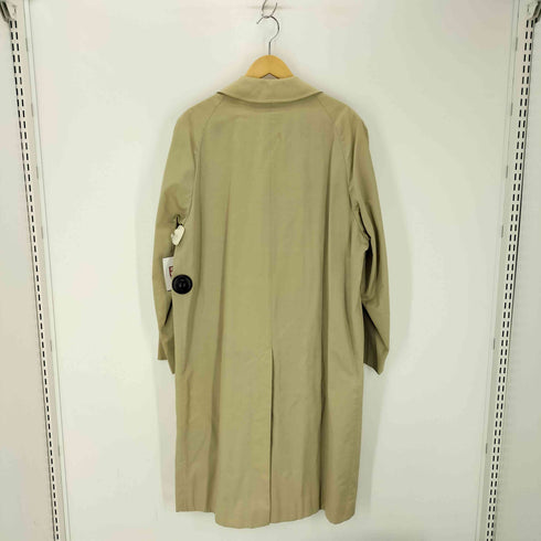 アクアスキュータム AQUASCUTUM イングランド製 裏地チェック柄 ステンカラーコート メンズ