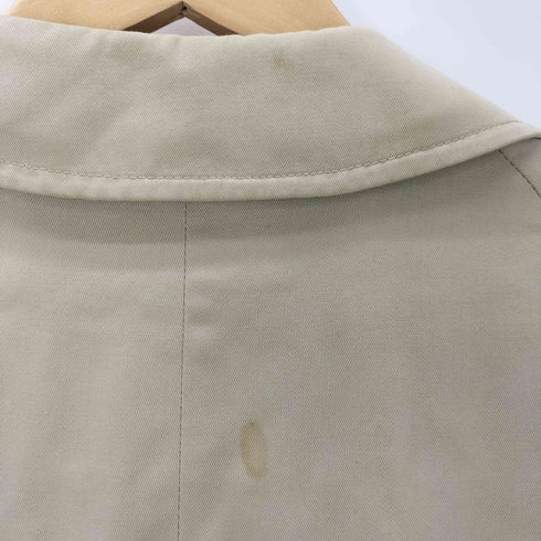 アクアスキュータム AQUASCUTUM イングランド製 裏地チェック柄 ステンカラーコート メンズ