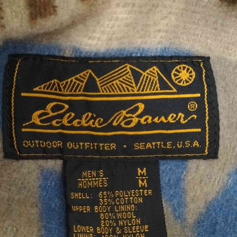 エディーバウアー Eddie Bauer 80S 黒タグ後期 裏地ブランケットマウンテンジャケット メンズ M