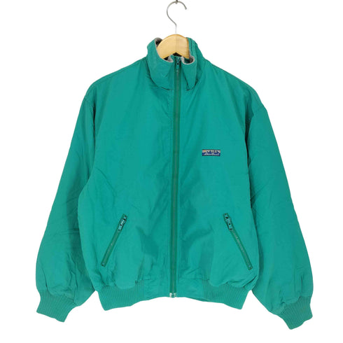 エディーバウアー Eddie Bauer 80S 黒タグ前期 ロゴパッチデザインジップブルゾン メンズ womens M