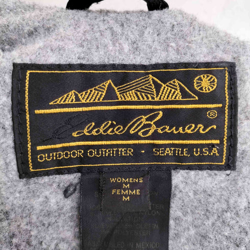 エディーバウアー Eddie Bauer 80S 黒タグ前期 ロゴパッチデザインジップブルゾン メンズ womens M