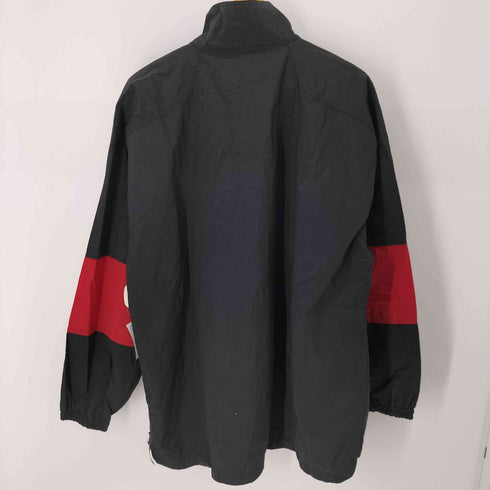フィラ FILA フロントロゴ刺繍ナイロンハーフジップアップジャケット メンズ import:L