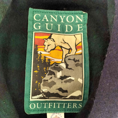 CANYON GUIDE USA製 チェック柄 ダッフルコート メンズ JPN:L