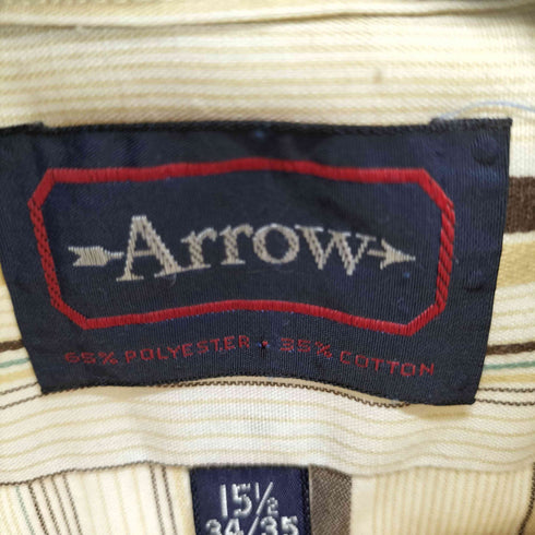 アロー ARROW 80S L/S ストライプシャツ メンズ 15 1/2