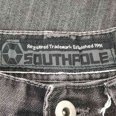 サウスポール SOUTHPOLE 00S デニム ワイドショーツ メンズ 32